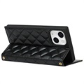 iPhone 13 Mini Wallet Case met Make-upspiegel - Zwart