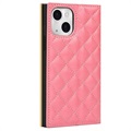 iPhone 13 Mini Portemonnee Hoesje met Make-upspiegel - Roze