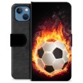 iPhone 13 Premium Wallet Case - Football Flame