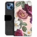 iPhone 13 Premium Wallet Case - Romantische Bloemen