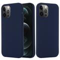 iPhone 13 Pro Max Liquid Siliconen Hoesje - MagSafe Compatibel - Donkerblauw
