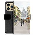 iPhone 13 Pro Max Premium Portemonnee Hoesje - Italië Straat
