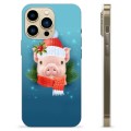 iPhone 13 Pro Max TPU-hoesje - Winter Piggy