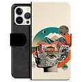 iPhone 13 Pro Premium Portemonnee Hoesje - Abstracte Collage