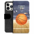 iPhone 13 Pro Premium Wallet Case - Basketbal