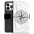 iPhone 13 Pro Premium Portemonnee Hoesje - Kompas