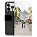 iPhone 13 Pro Premium Portemonnee Hoesje - Italië Straat