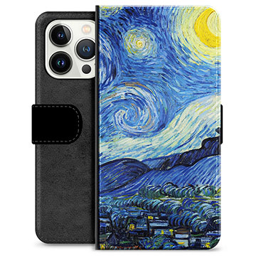 iPhone 13 Pro Premium Portemonnee Hoesje - nachtelijke hemel