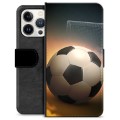 iPhone 13 Pro Premium Portemonnee Hoesje - Voetbal