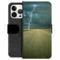 iPhone 13 Pro Premium Wallet Case - Storm