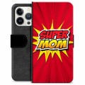iPhone 13 Pro Premium Portemonnee Hoesje - Super Mom