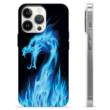 iPhone 13 Pro TPU-hoesje - Blue Fire Dragon