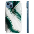 iPhone 13 TPU-hoesje - Smaragd Marmer