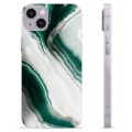iPhone 14 Plus TPU-hoesje - Smaragd Marmer