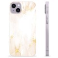 iPhone 14 Plus TPU-hoesje - Gouden Parel Marmer