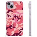 iPhone 14 Plus TPU Case - Roze Camouflage