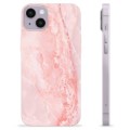 iPhone 14 Plus TPU-hoesje - Roze Marmer