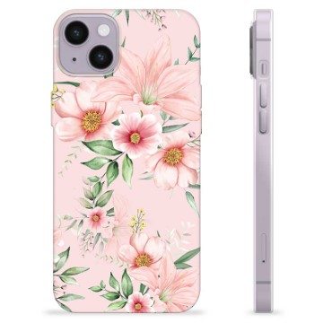iPhone 14 Plus TPU-hoesje - Aquarel Bloemen