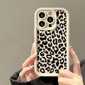 iPhone 14 Pro TPU hoesje met luipaardprint - Wit