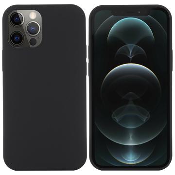 iPhone 14 Pro Liquid Siliconen Hoesje - MagSafe Compatibel - Zwart