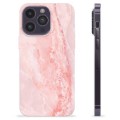 iPhone 14 Pro Max TPU-hoesje - Roze Marmer