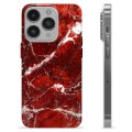 iPhone 14 Pro TPU-hoesje - Rode Marmer