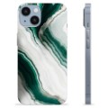 iPhone 14 TPU-hoesje - Smaragd Marmer