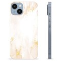 iPhone 14 TPU-hoesje - Gouden Parel Marmer