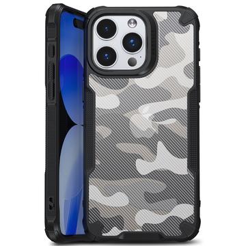 iPhone 15 Anti-Shock Hybride Hoesje - Camouflage