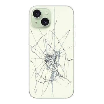 iPhone 15 Back Cover Reparatie - Alleen glas - Groen
