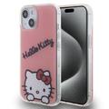 iPhone 15 Hello Kitty IML Daydreaming Hoesje - Roze