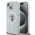 iPhone 15 Karl Lagerfeld IML Ikonik MagSafe hoesje - Transparant