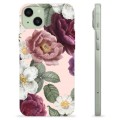 iPhone 15 Plus TPU Case - Romantische Bloemen