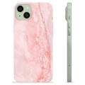 iPhone 15 Plus TPU-hoesje - Roze Marmer