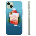 iPhone 15 Plus TPU-hoesje - Winter Piggy