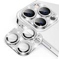 iPhone 15 Pro/15 Pro Max Hat Prince Glitter Camera Lens Beschermer - Zilver