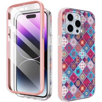 iPhone 15 Pro Ahastyle WE13 Hybride hoesje met 360 bescherming - Kleurrijke Mandala