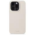 iPhone 15 Pro Holdit Silicone Hoesje - Licht Beige