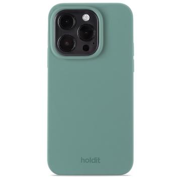 iPhone 15 Pro Holdit Silicone Hoesje - Mosgroen
