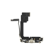 iPhone 15 Pro Max Oplaadconnector Flexkabel - Titanium natuurlijk