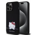 iPhone 15 Pro Max Hello Kitty Daydreaming Liquid Siliconen Hoesje - Zwart