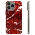 iPhone 15 Pro Max TPU-hoesje - Rode Marmer
