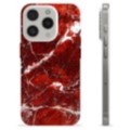 iPhone 15 Pro TPU-hoesje - Rode Marmer