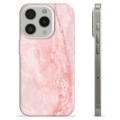 iPhone 15 Pro TPU-hoesje - Roze Marmer