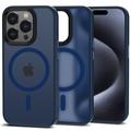 iPhone 15 Pro Tech-Protect Magmat Cover - MagSafe-compatibel - Navy Blauw