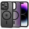 iPhone 15 Pro Tech-Protect Magmat Cover - MagSafe-compatibel - Mat Zwart