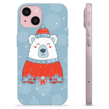 iPhone 15 TPU-hoesje - Kerstbeer