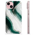 iPhone 15 TPU-hoesje - Smaragd Marmer