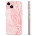 iPhone 15 TPU-hoesje - Roze Marmer