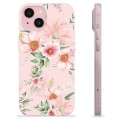 iPhone 15 TPU-hoesje - Aquarel Bloemen